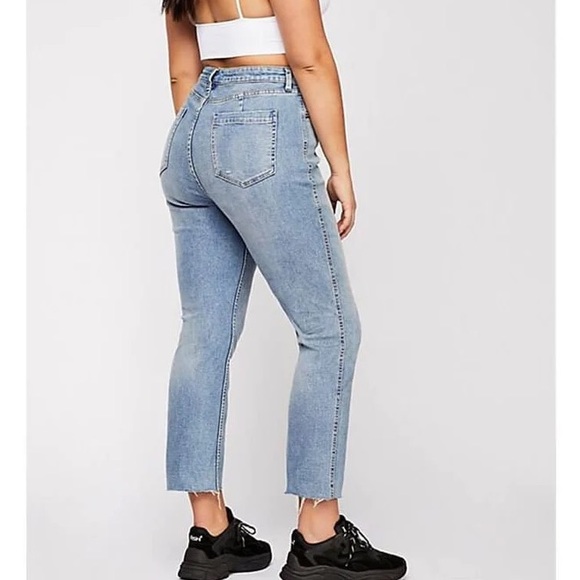 Free People CRVY High Rise Vintage Straight Jeans - Picture 12 of 13